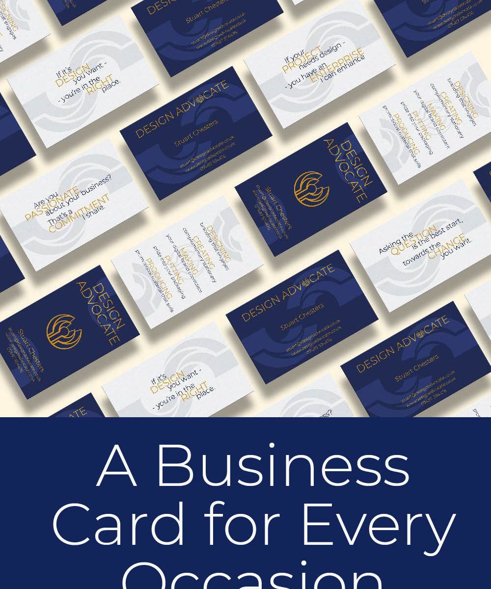 A Business Card for Every Occasion - A look behind the template. Created by Design Advocate.